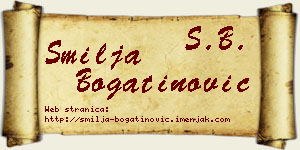 Smilja Bogatinović vizit kartica
